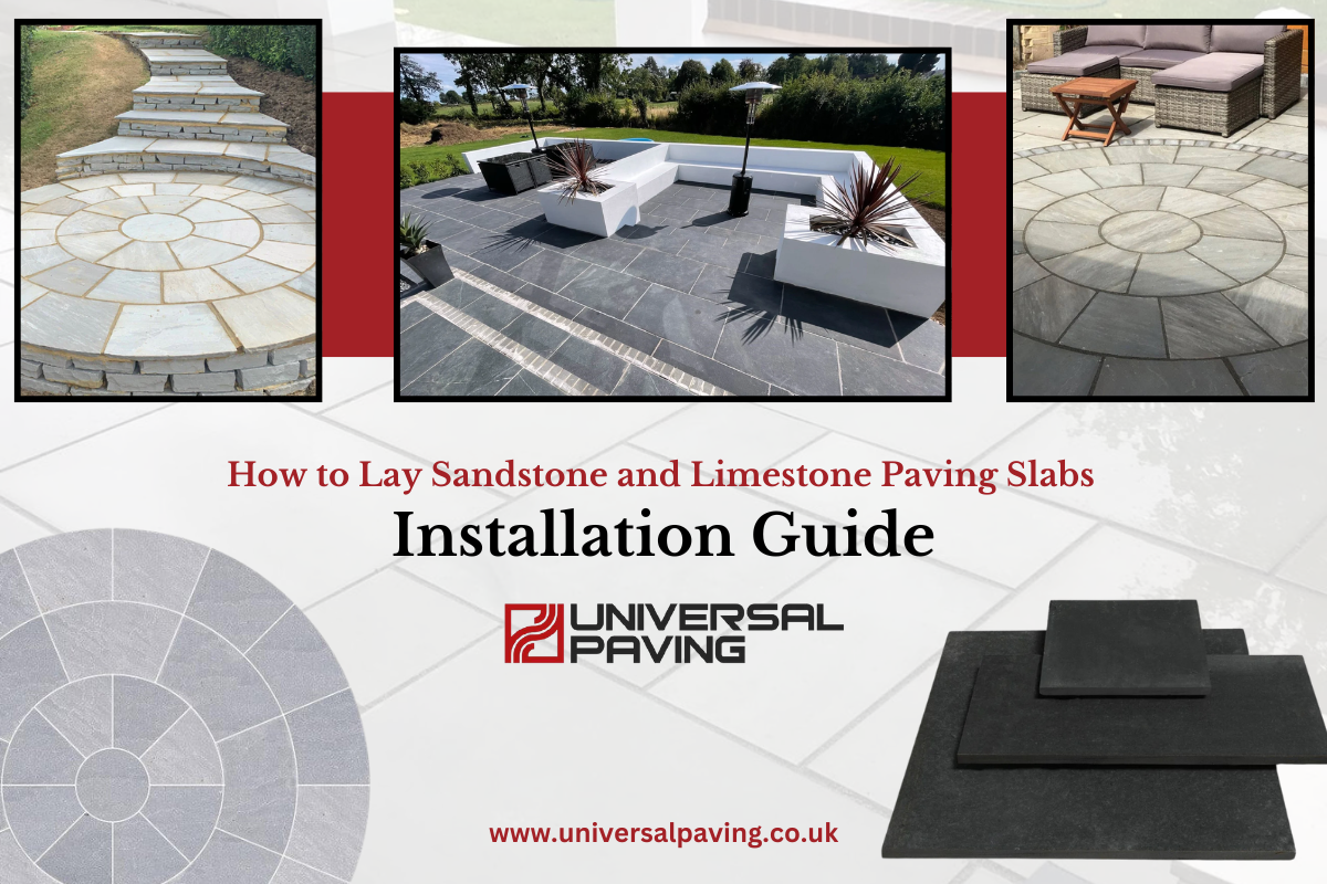 How to Lay Sandstone and Limestone Paving Slabs
