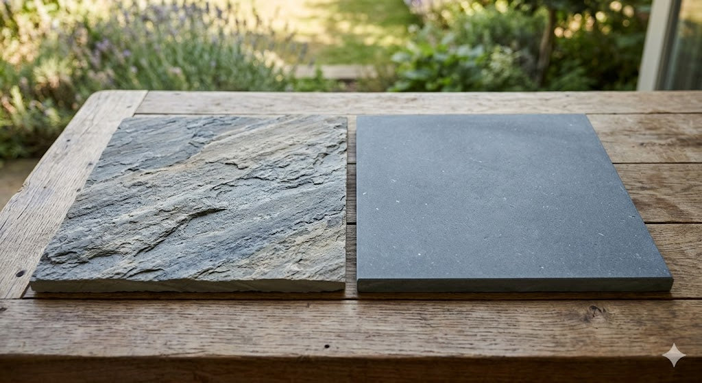 Indian Sandstone vs Limestone Paving
