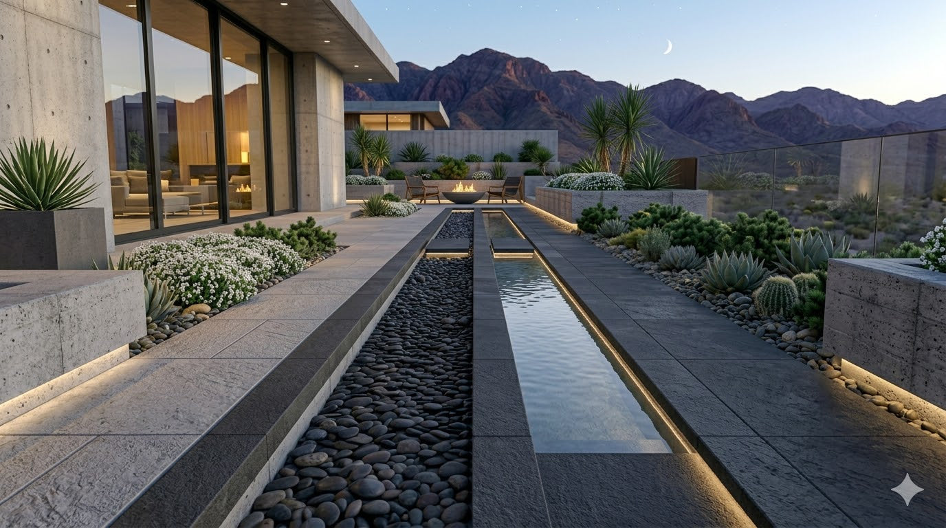 Why Does Grey Porcelain Paving Look Different When Wet