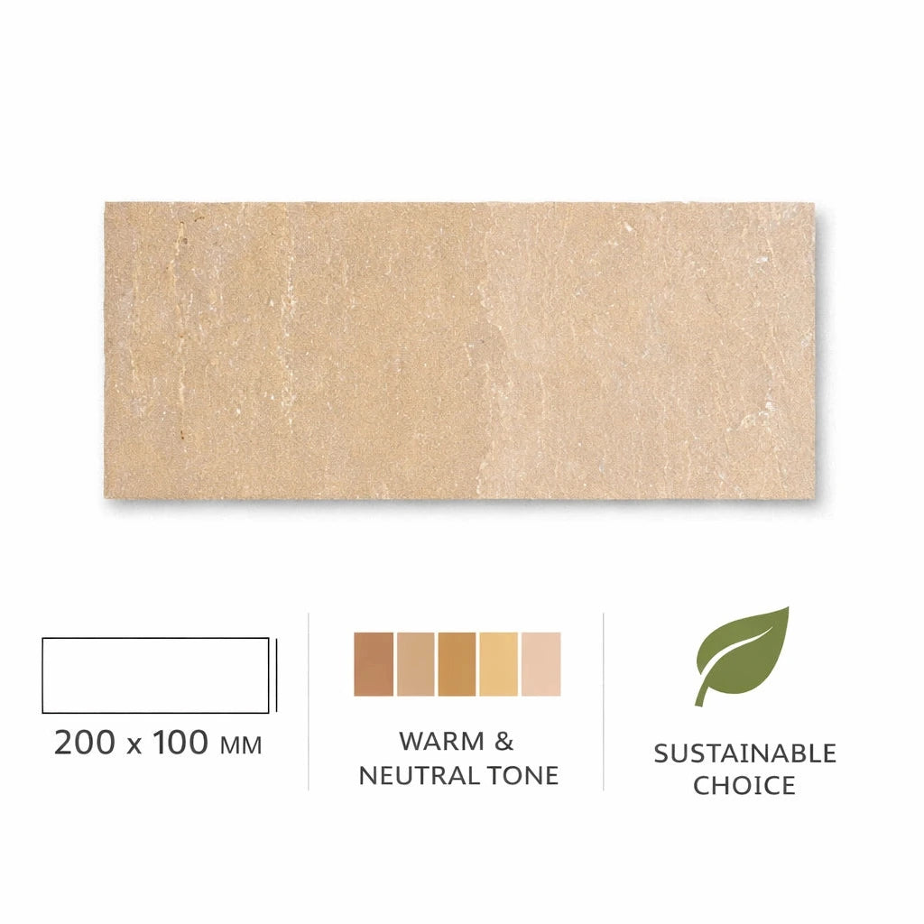 raj riven sandstone paving sample