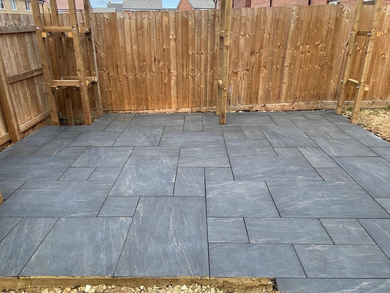 anthracite black porcelain paving mix pack