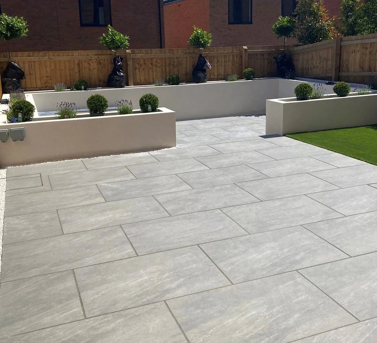 Anthracite Grey Outdoor Porcelain Paving Tiles - 900x600 - 20mm