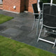Blue Black Indian Slate Paving Slabs - Riven - Sawn Edge - Patio Pack - 20mm