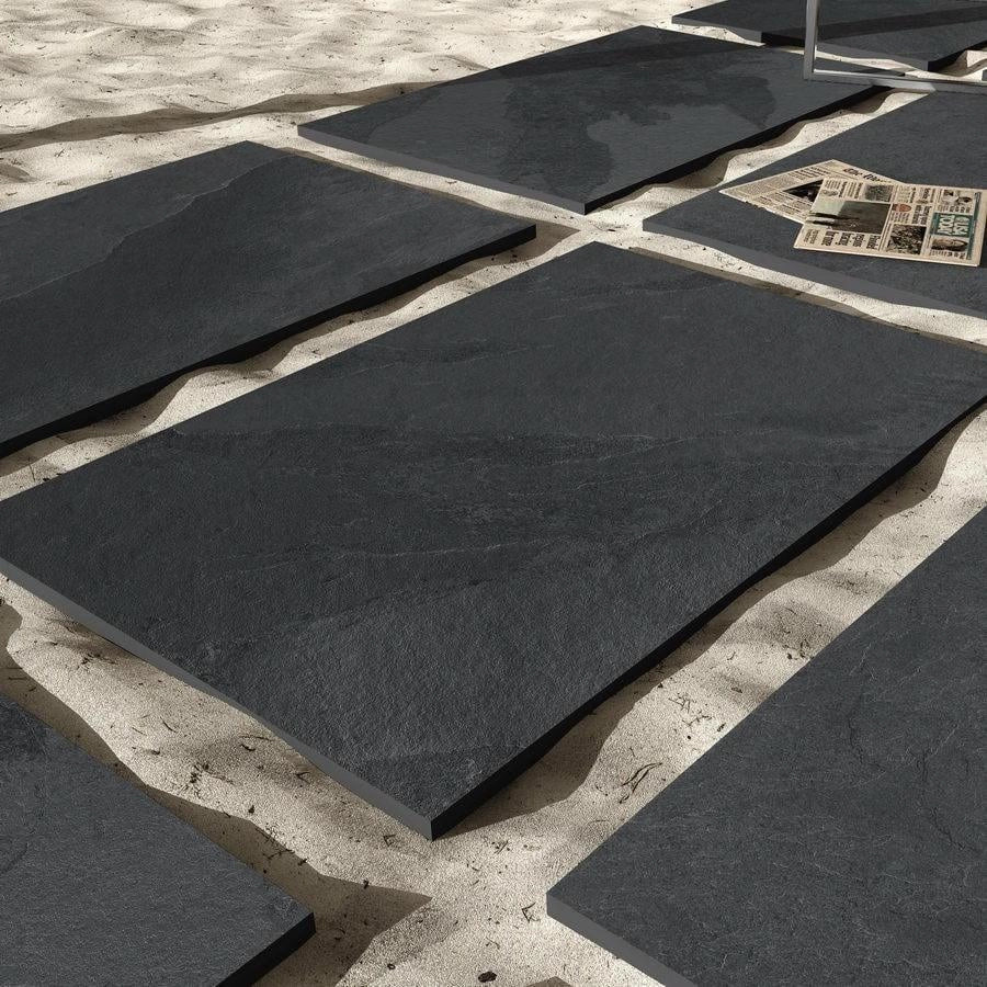 black slate porcelain paving 900x600