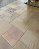 Rippon Buff Indian Sandstone Paving Slabs - Riven - Patio Pack - 22mm