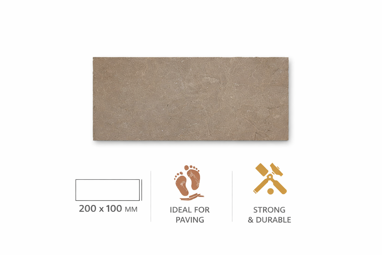 buff riven sandstone paving sample