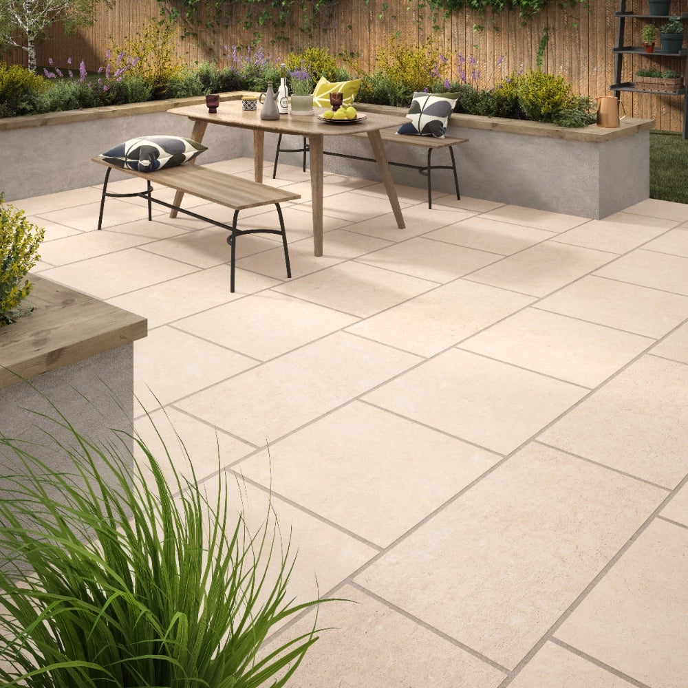 everest beige porcelain paving 600