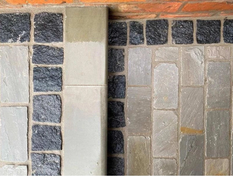 kandla grey cobbles handcut 10x10 cm