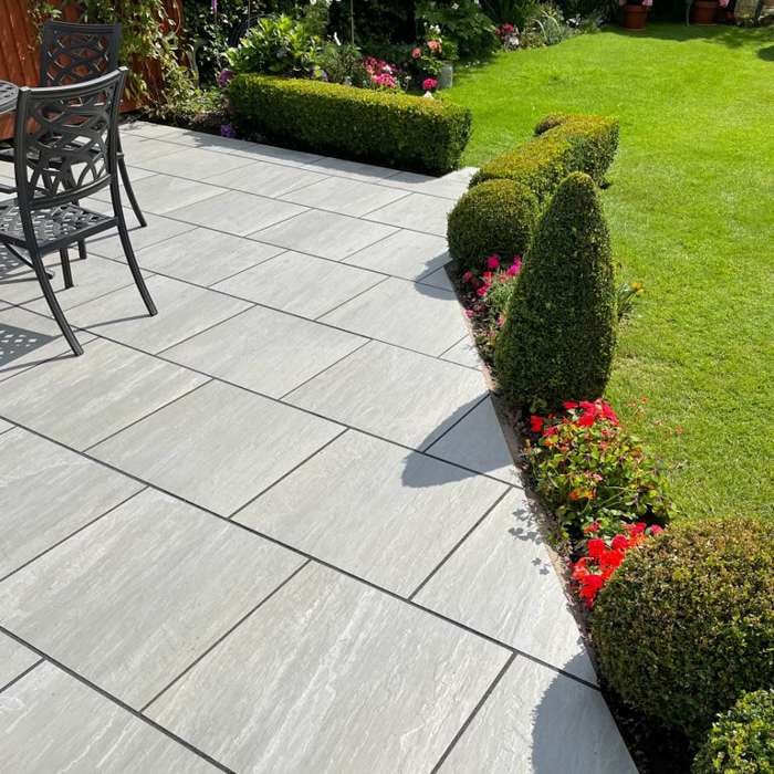 Kandla Grey Outdoor Porcelain Paving Tiles - 600x600 - 20mm