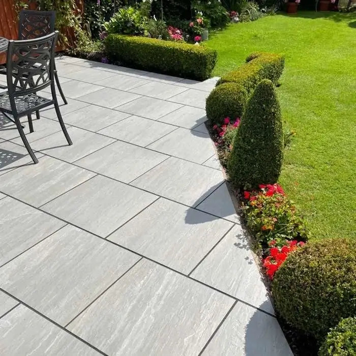 kandla grey porcelain paving 600x600