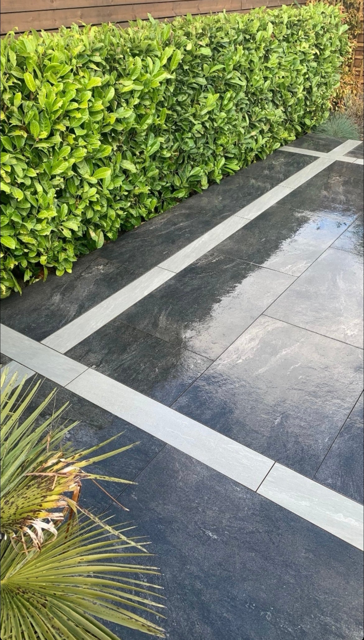grey porcelain edging
