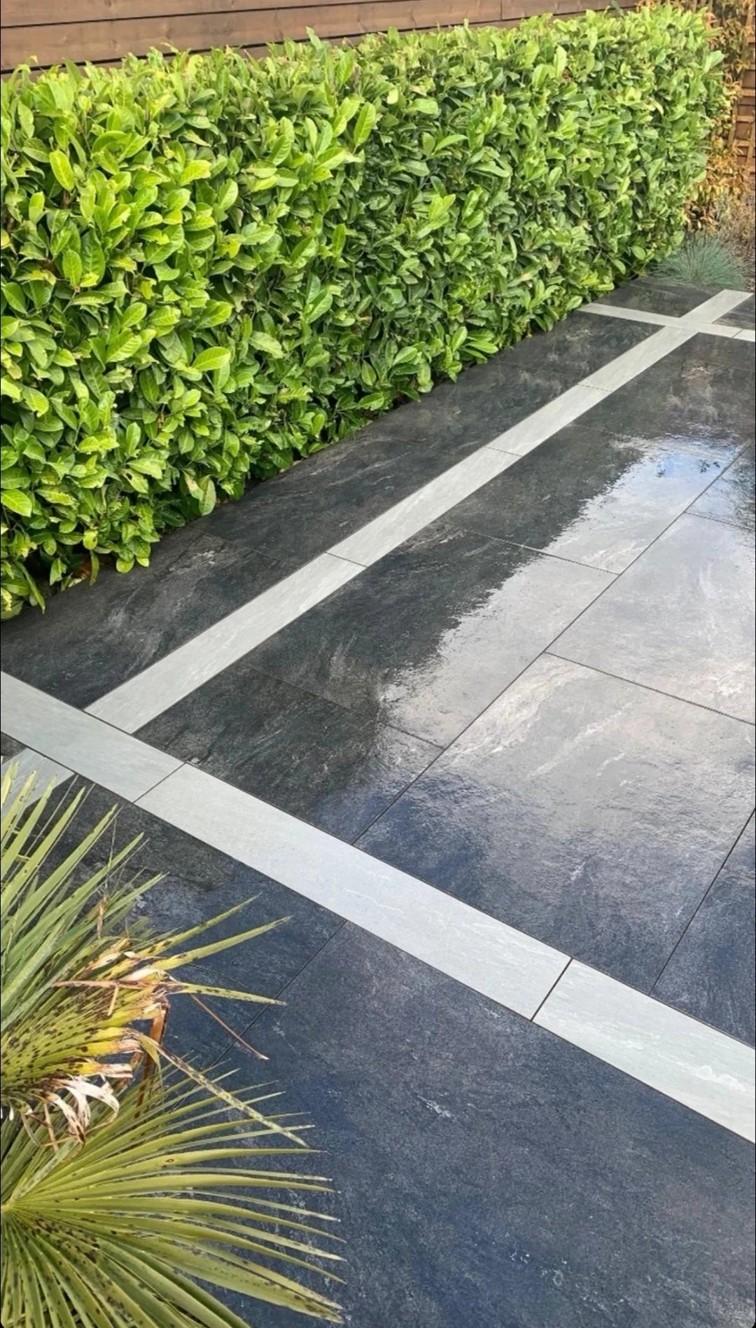 grey porcelain edging