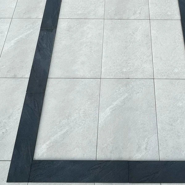 Anthracite Black Outdoor Porcelain Paving Tiles - 900x200 - 20mm