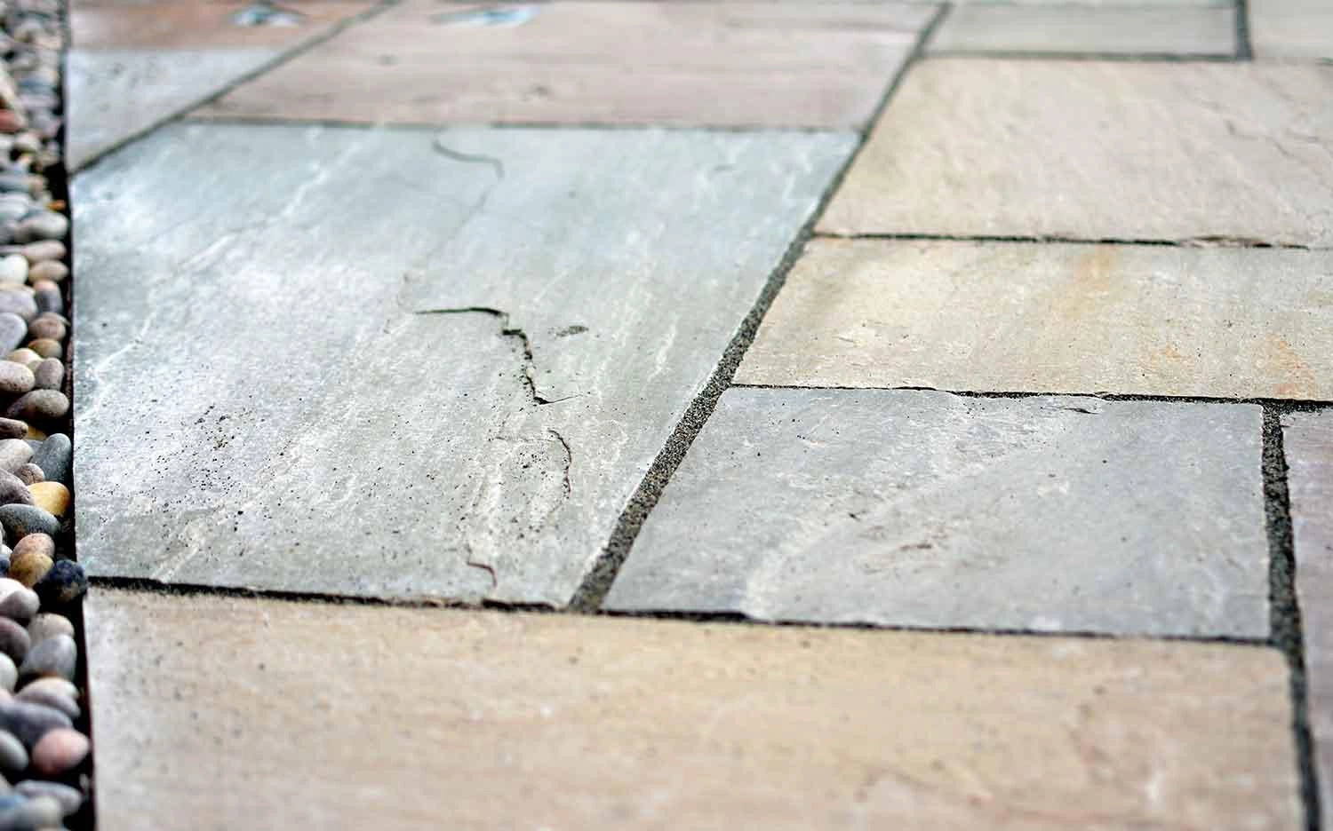 raj green sandstone paving patio pack