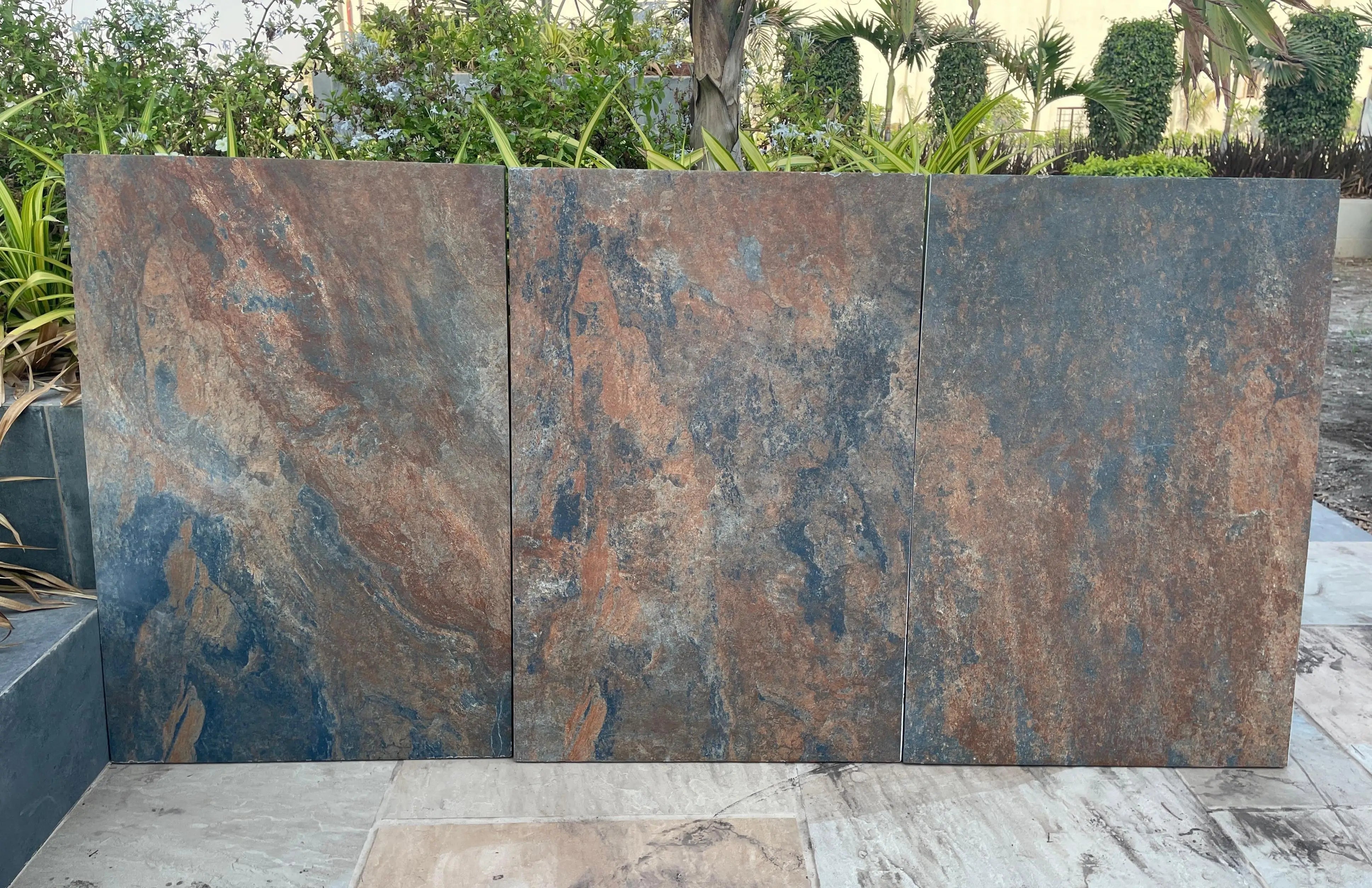 rustic slate porcelain paving 20mm