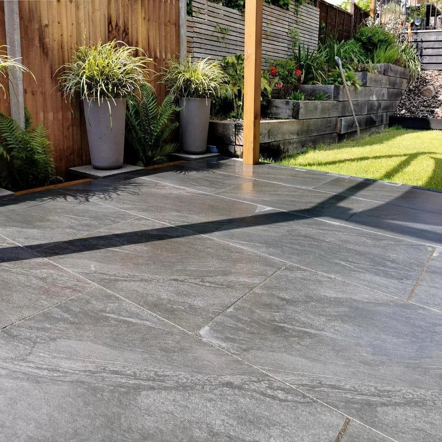 anthracite black porcelain paving 900x600 16mm