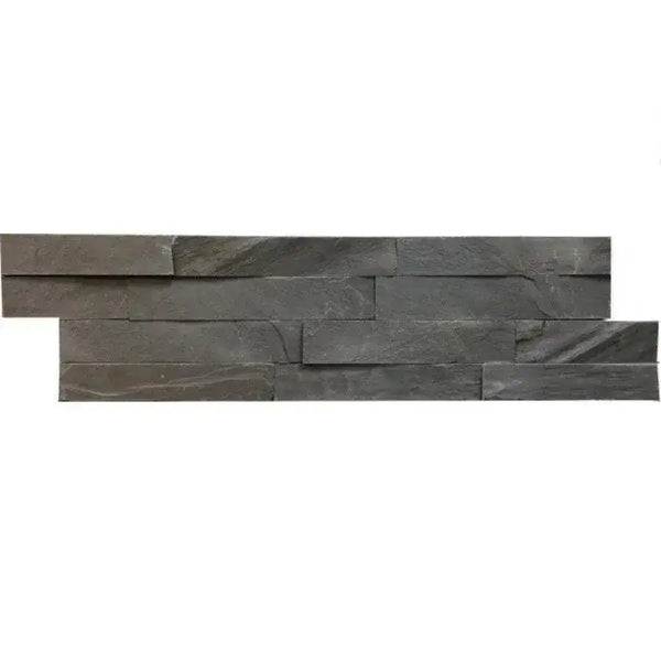 Black Slate Split Face Wall Cladding - 600x150