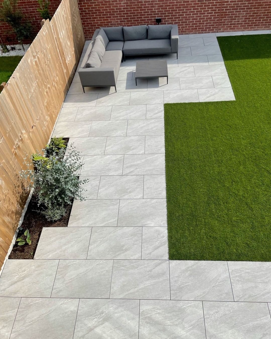 County Light Grey Outdoor Porcelain Paving Tiles - 900x600 - 20mm