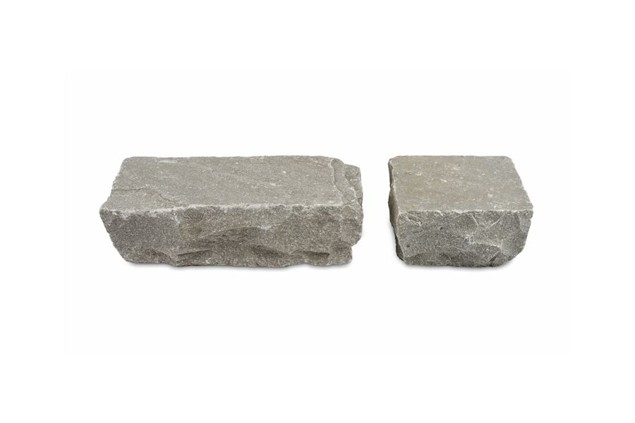 kandla grey sandstone paving sett cobble sample