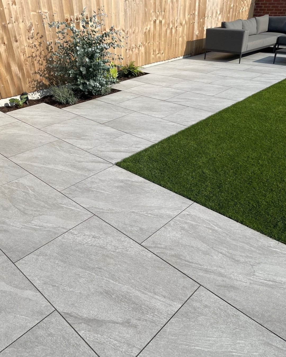 County Light Grey Outdoor Porcelain Paving Tiles - 900x600 - 20mm