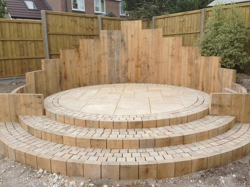 fossil mint sandstone setts 20x10