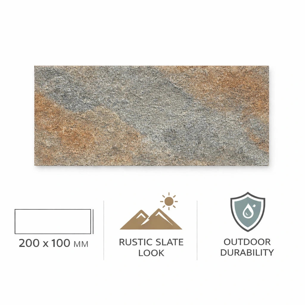 rustic slate outdoor porcelain sample