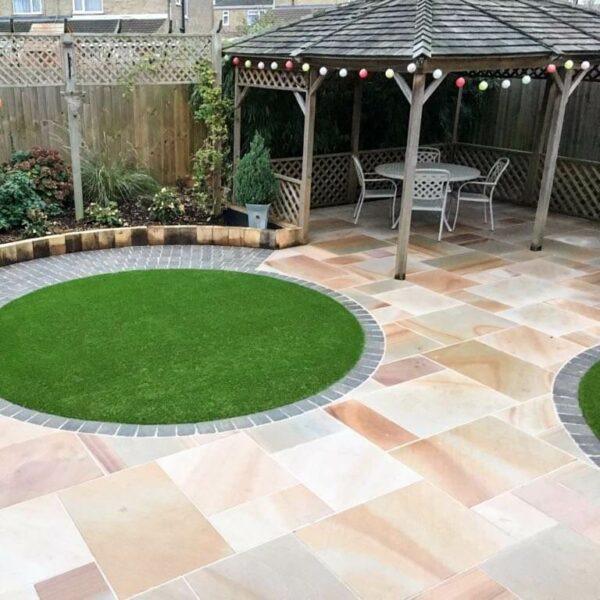 Camel Dust Indian Sandstone Paving Slabs - Sawn & Honed - Patio Pack - 20mm - Smooth Paving