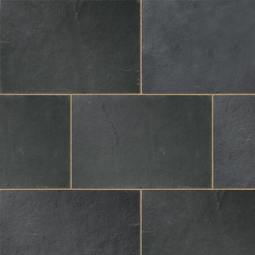 black limestone paving 900x600 sawn edge