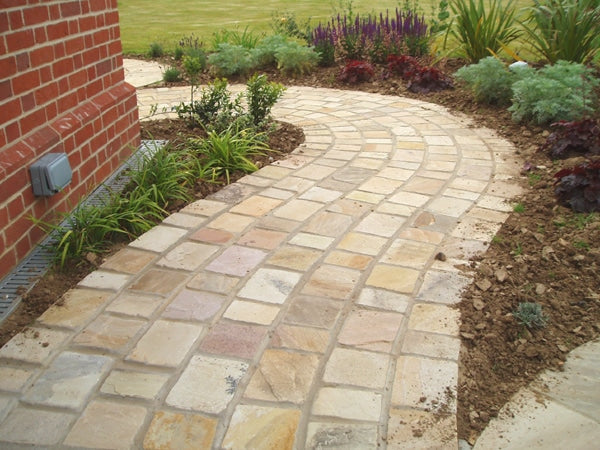fossil mint sandstone cobbles 10x10 cm
