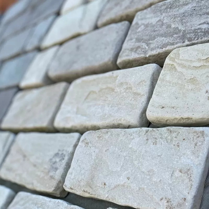 fossil mint sandstone setts 20x10