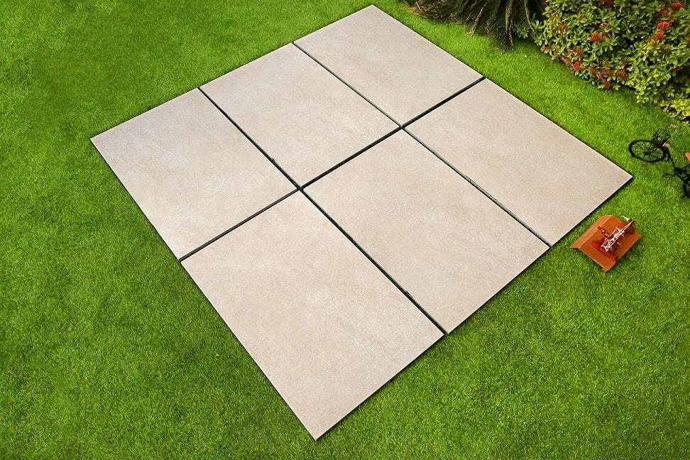 Hammerstone Beige Outdoor Porcelain Paving Tiles - 900x600 - 20mm