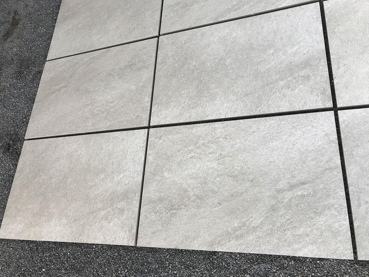 Hammerstone Grey Outdoor Porcelain Paving Tiles - 900x600 - 20mm