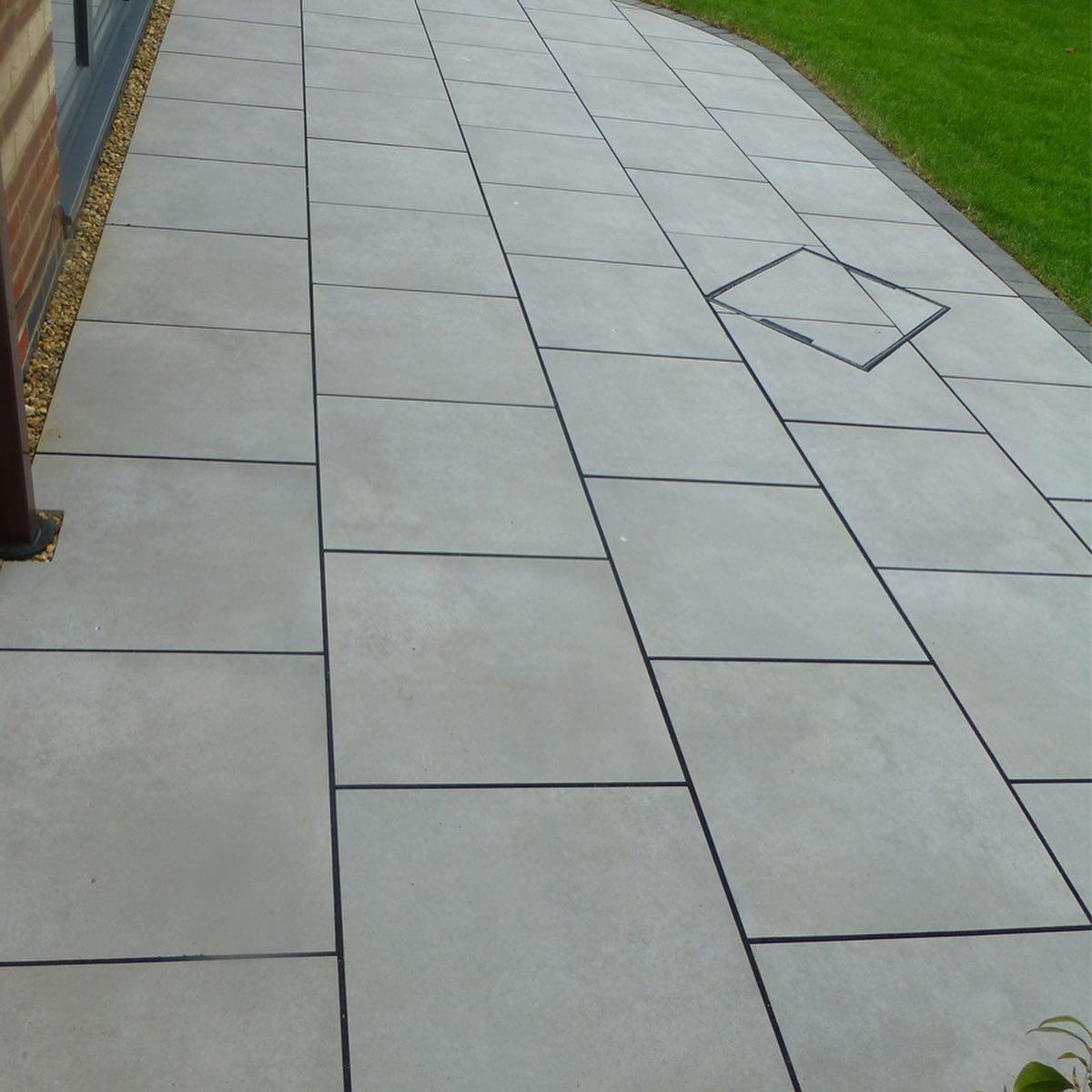 Kandla Grey Indian Sandstone Paving Slabs - Sawn & Honed - 600x600 - 20mm - Smooth Paving - UniversalPaving