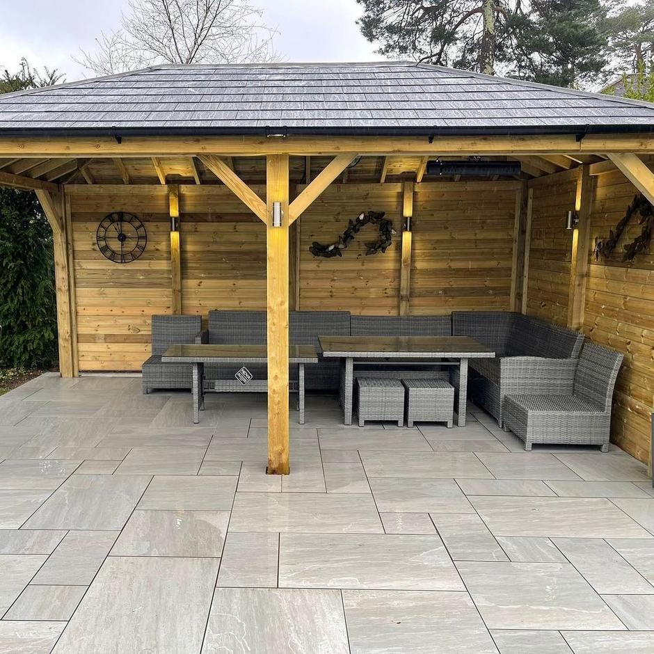 kandla grey porcelain paving mix pack