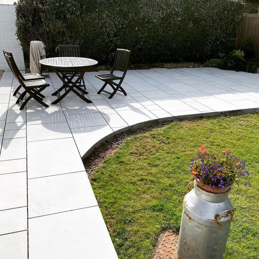 Kandla Grey Indian Sandstone Paving Slabs - Sawn & Honed - Patio Pack - 20mm - Smooth Paving - UniversalPaving