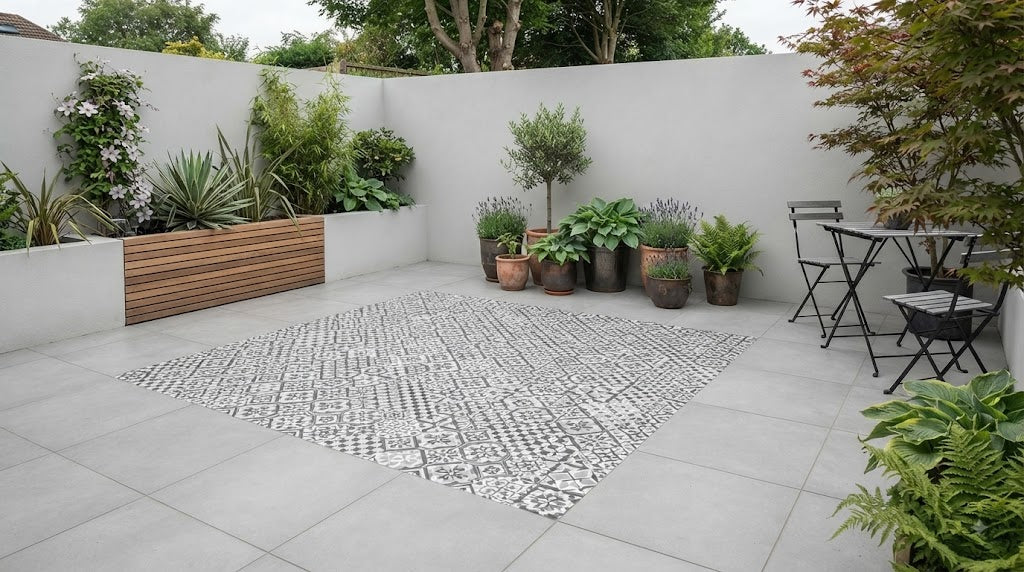 Decorative Porcelain Paving: How to Use Pattern Well