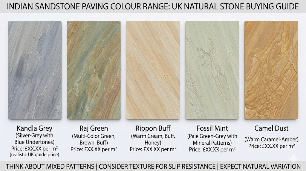 Indian Sandstone Paving Slabs UK