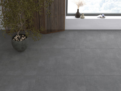 Ark Anthracite Matt Indoor Porcelain Tile – 1000×1000×10mm