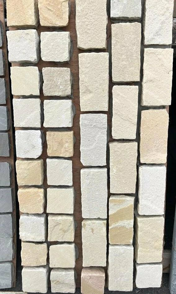 fossil mint sandstone cobbles 10x10 cm