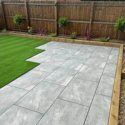 Earthcore Grey Outdoor Porcelain Paving Tiles - 900x600 - 20mm