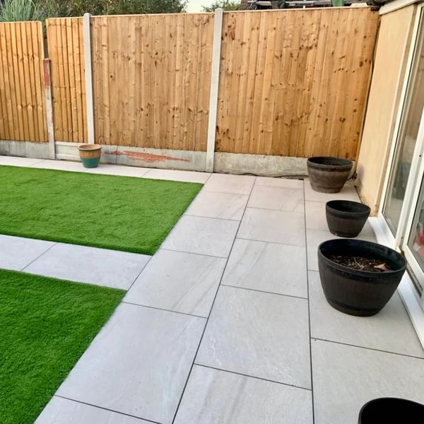 Everest Pearl Outdoor Porcelain Paving Tiles - 900x600 - 20mm