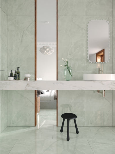 Ginza Mint Gloss Indoor Porcelain Tile – 600×1200×9mm