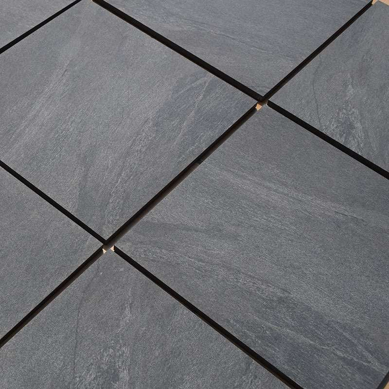Anthracite Black Outdoor Porcelain Paving Tiles - 600x600 - 20mm