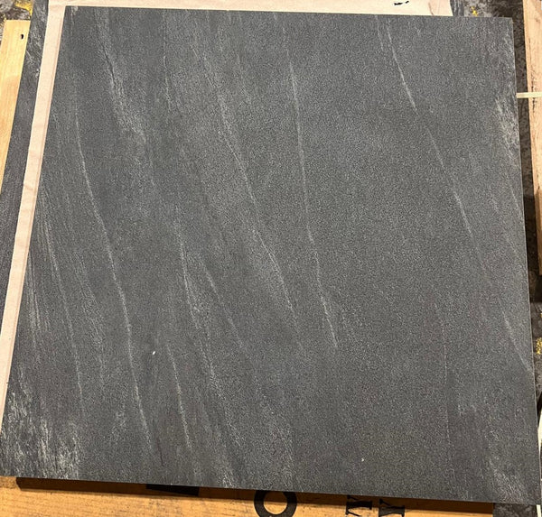 Anthracite Black Outdoor Porcelain Paving Tiles - 600x600 - 20mm