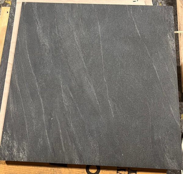 Anthracite Black Outdoor Porcelain Paving Tiles - 600x600 - 20mm