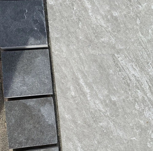 Anthracite Black Porcelain Setts - 100x100 - 20mm