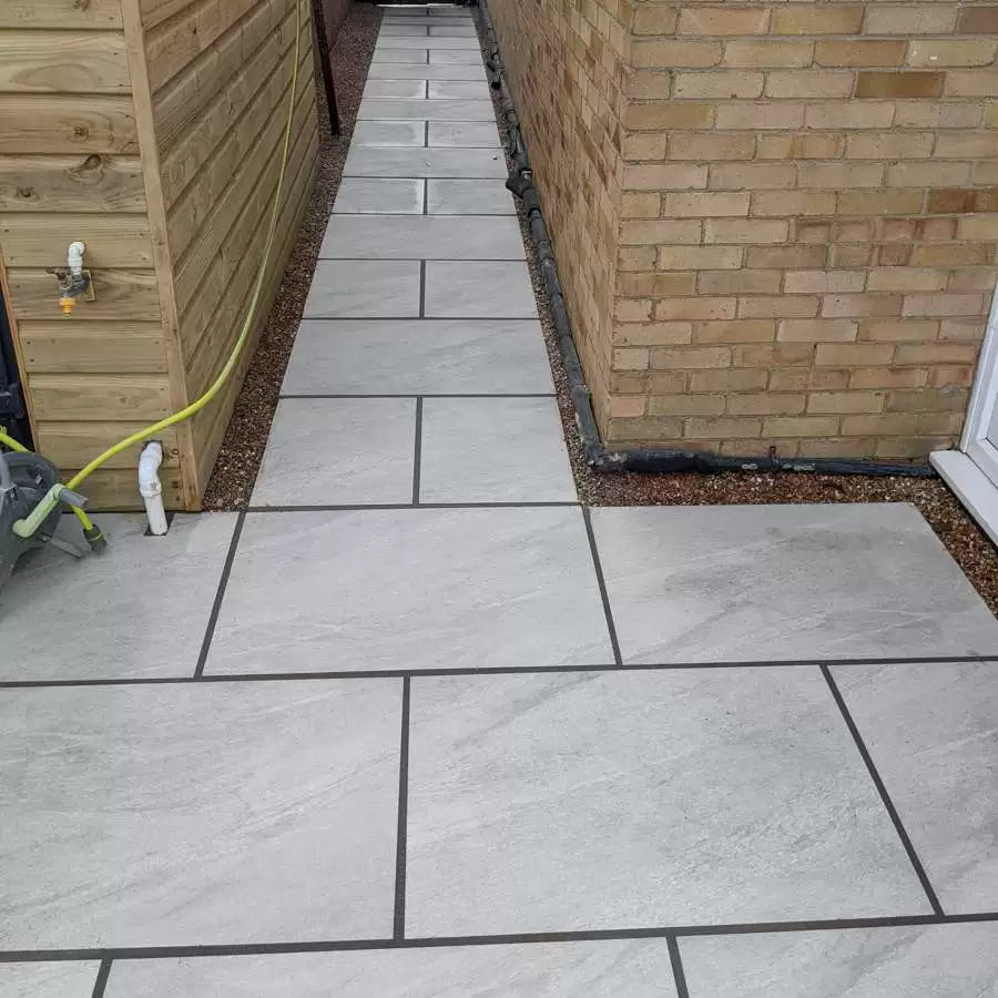Anthracite Grey Outdoor Porcelain Paving Tiles - 900x600 - 20mm