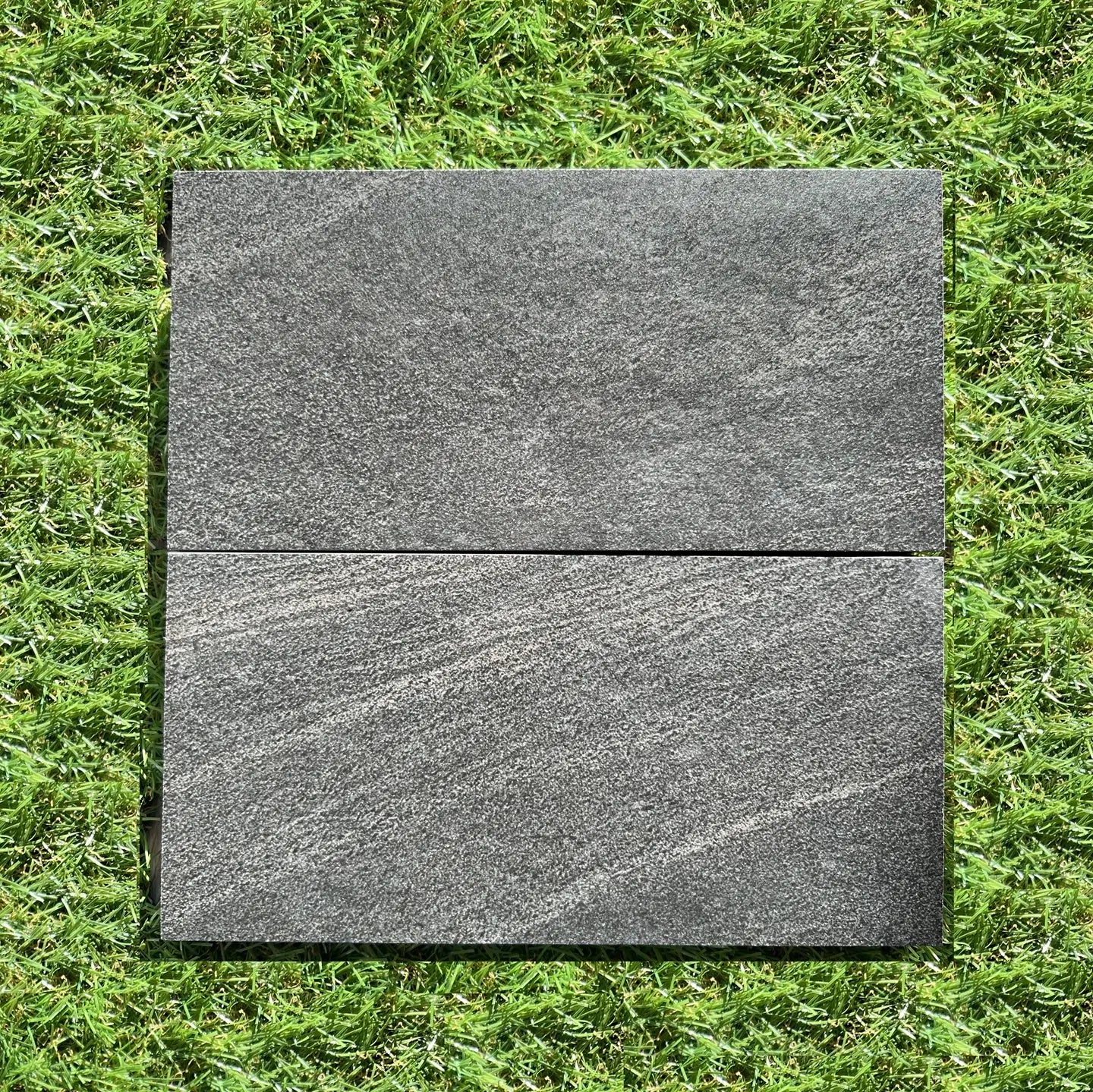 anthracite grey outdoor porcelain sample