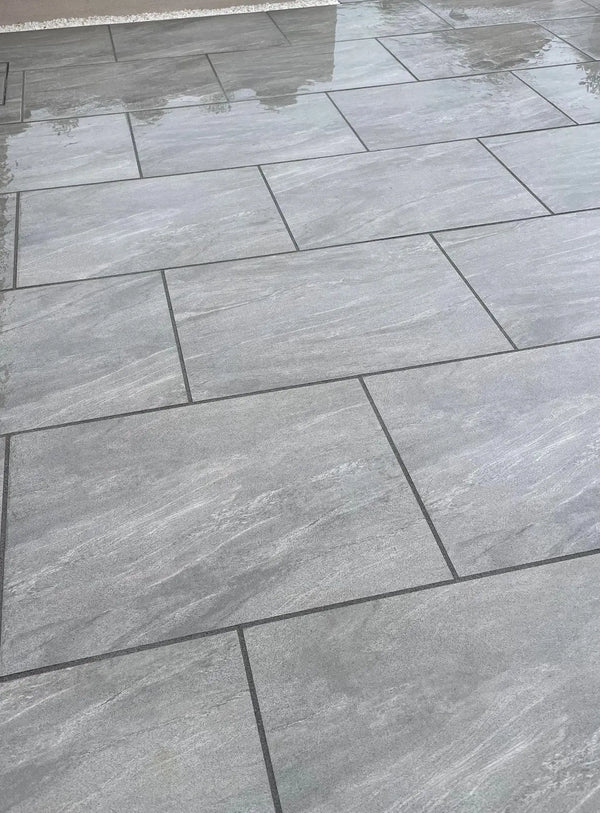 Anthracite Grey Outdoor Porcelain Paving Tiles - 900x600 - 20mm