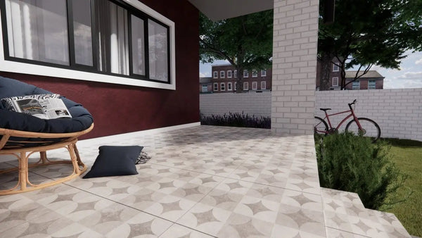 Ark Cerchio Decor Outdoor Porcelain Paving Tiles - 600x600 - 20mm